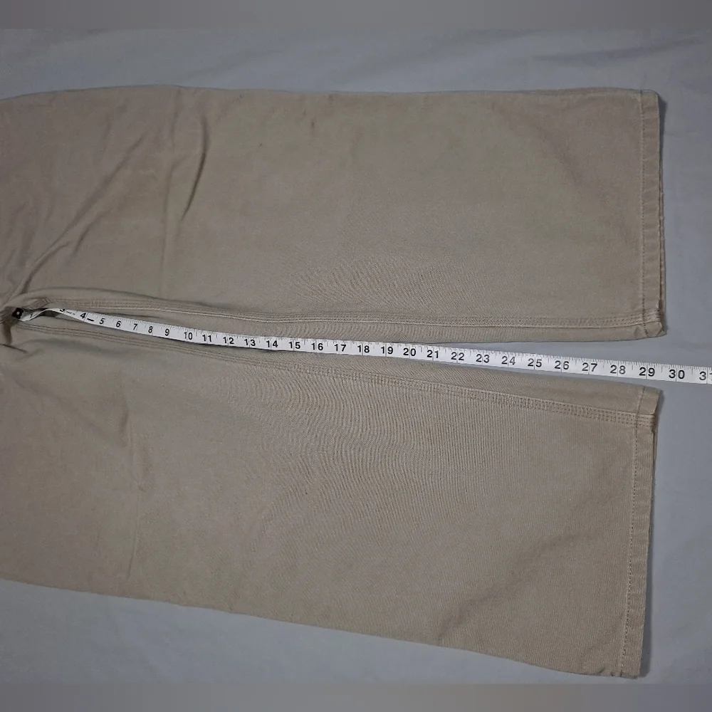 Carhartt Vintage Carpenter Work Pants 42x30 actual 42x29 Tan Slightly Distressed